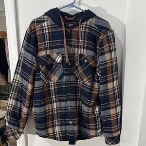 LEGENDARY OUTFITTERS Plaid flannel Hooded Jacket